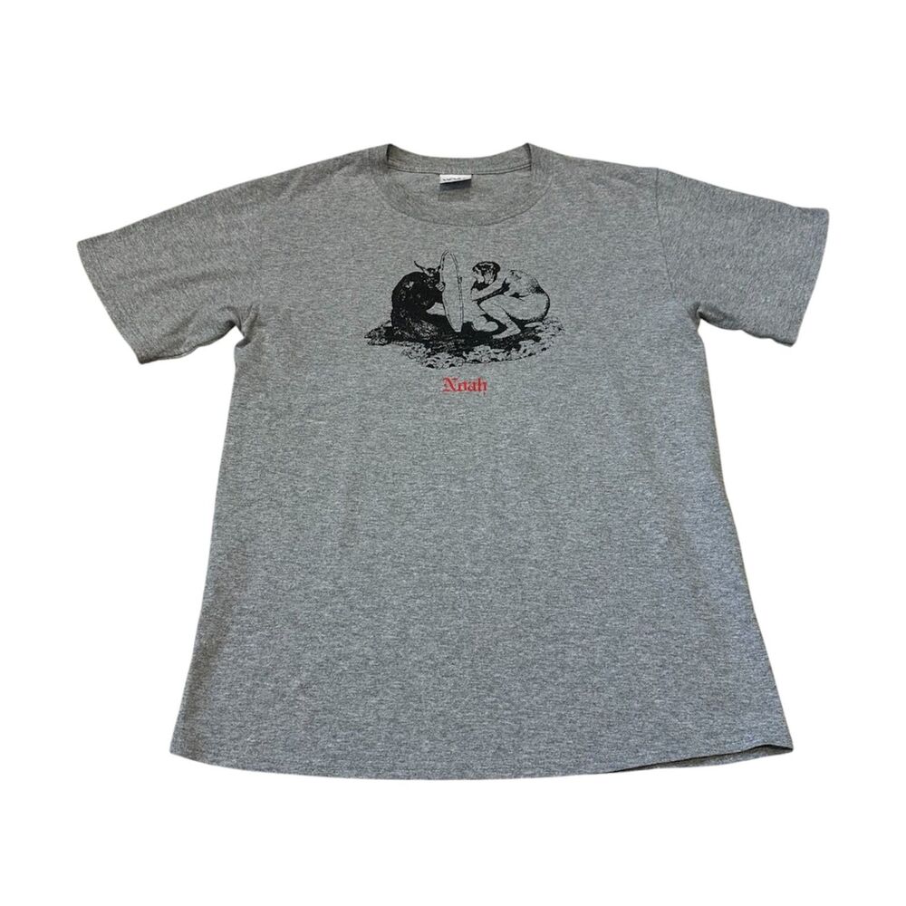 NOAH Gray Mirror Mirror T-Shirt Size S